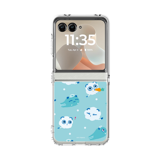 クリアケース［ シナぷしゅ - そらのライオンとかぜちゃん - 総柄 ］