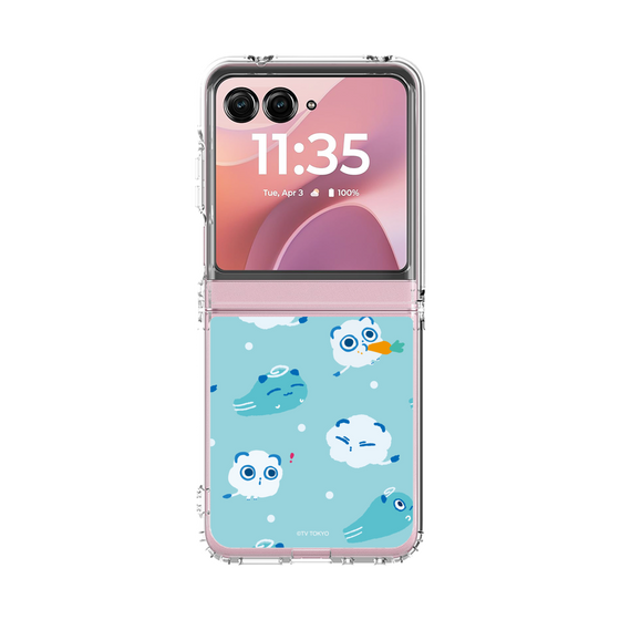 クリアケース［ シナぷしゅ - そらのライオンとかぜちゃん - 総柄 ］