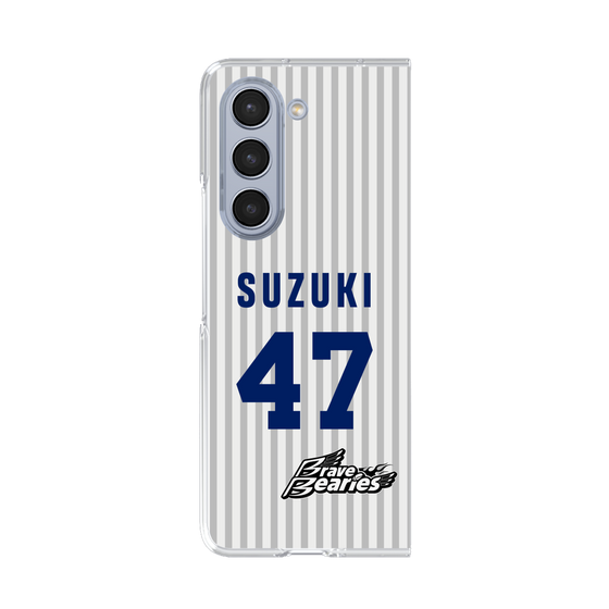 クリアケース［ 日本精工 - #47 SUZUKI - 縦縞ユニフォーム ］