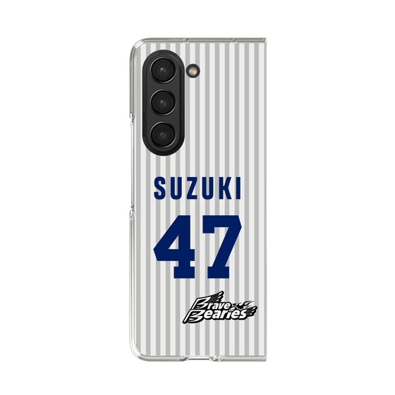 クリアケース［ 日本精工 - #47 SUZUKI - 縦縞ユニフォーム ］