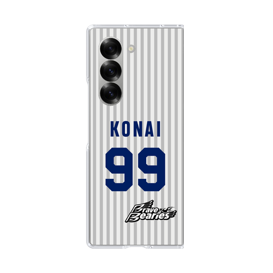 クリアケース［ 日本精工 - #99 KONAI - 縦縞ユニフォーム ］