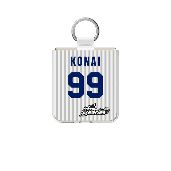 クリアケース［ 日本精工 - #99 KONAI - 縦縞ユニフォーム ］