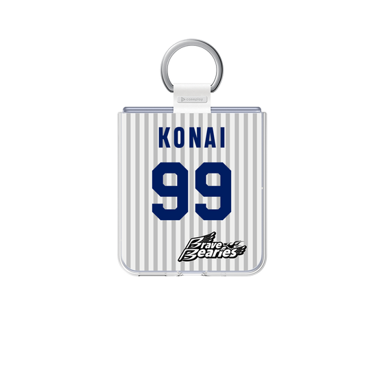 クリアケース［ 日本精工 - #99 KONAI - 縦縞ユニフォーム ］