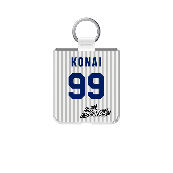 クリアケース［ 日本精工 - #99 KONAI - 縦縞ユニフォーム ］