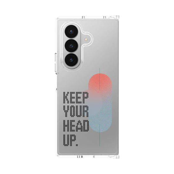 クリアケース［ オリジナル - ドットオーバーレイ - KEEP YOUR HEAD UP/A ］