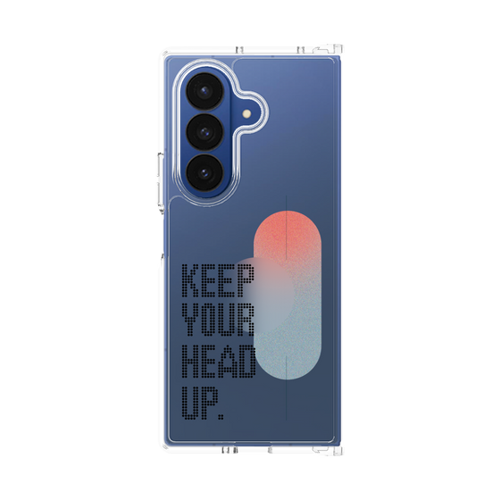 クリアケース［ オリジナル - ドットオーバーレイ - KEEP YOUR HEAD UP/A ］