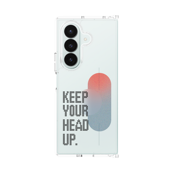 クリアケース［ オリジナル - ドットオーバーレイ - KEEP YOUR HEAD UP/A ］