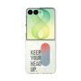 クリアケース［ オリジナル - ドットオーバーレイ - KEEP YOUR HEAD UP/A ］