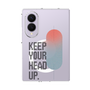 クリアケース［ オリジナル - ドットオーバーレイ - KEEP YOUR HEAD UP/A ］