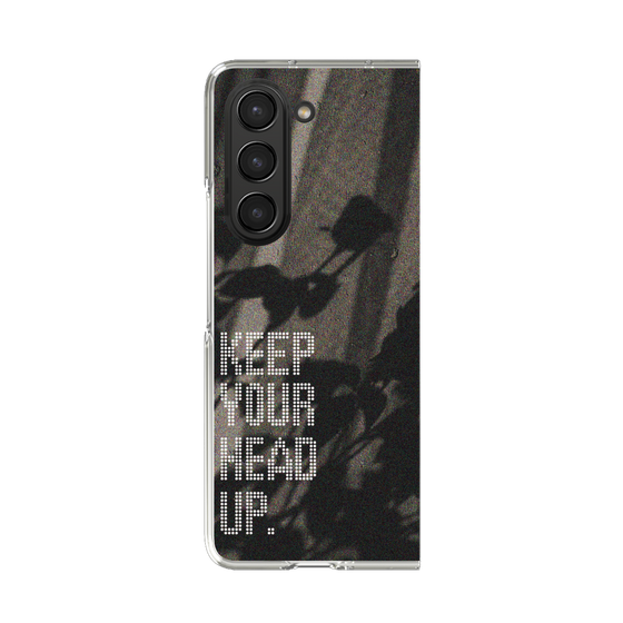 クリアケース［ オリジナル - ドットオーバーレイ - KEEP YOUR HEAD UP/B ］