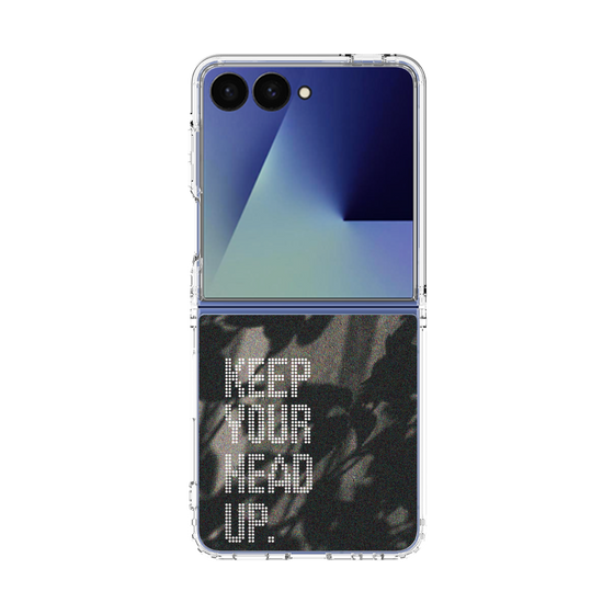 クリアケース［ オリジナル - ドットオーバーレイ - KEEP YOUR HEAD UP/B ］