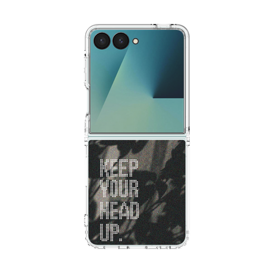 クリアケース［ オリジナル - ドットオーバーレイ - KEEP YOUR HEAD UP/B ］