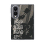 クリアケース［ オリジナル - ドットオーバーレイ - KEEP YOUR HEAD UP/B ］