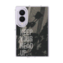 クリアケース［ オリジナル - ドットオーバーレイ - KEEP YOUR HEAD UP/B ］