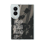クリアケース［ オリジナル - ドットオーバーレイ - KEEP YOUR HEAD UP/B ］