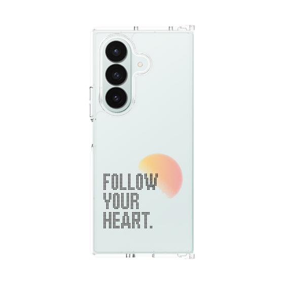 クリアケース［ オリジナル - ドットオーバーレイ - FOLLOW YOUR HEART/A ］