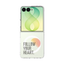 クリアケース［ オリジナル - ドットオーバーレイ - FOLLOW YOUR HEART/A ］