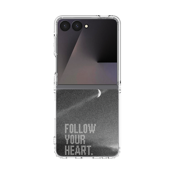 クリアケース［ オリジナル - ドットオーバーレイ - FOLLOW YOUR HEART/B ］