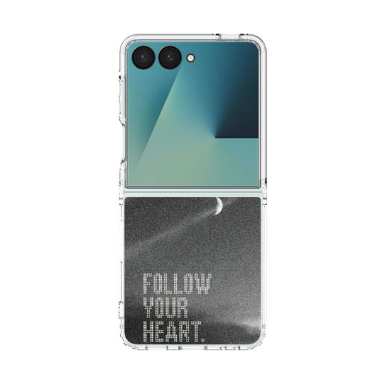 クリアケース［ オリジナル - ドットオーバーレイ - FOLLOW YOUR HEART/B ］