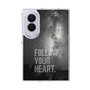クリアケース［ オリジナル - ドットオーバーレイ - FOLLOW YOUR HEART/C ］