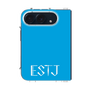 クリアケース［ オリジナル - ESTJ 幹部 - アルファベット - ブルー ］