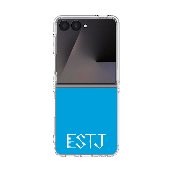 クリアケース［ オリジナル - ESTJ 幹部 - アルファベット - ブルー ］