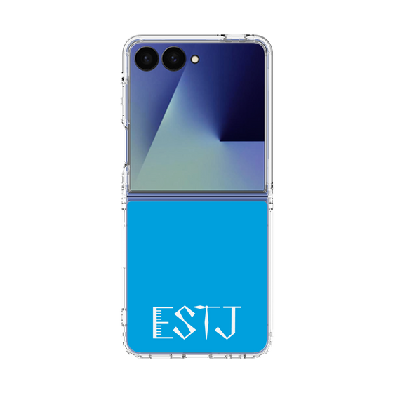 クリアケース［ オリジナル - ESTJ 幹部 - アルファベット - ブルー ］
