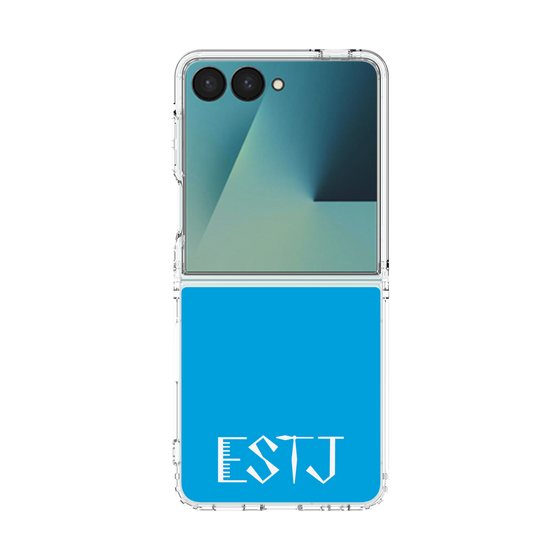 クリアケース［ オリジナル - ESTJ 幹部 - アルファベット - ブルー ］