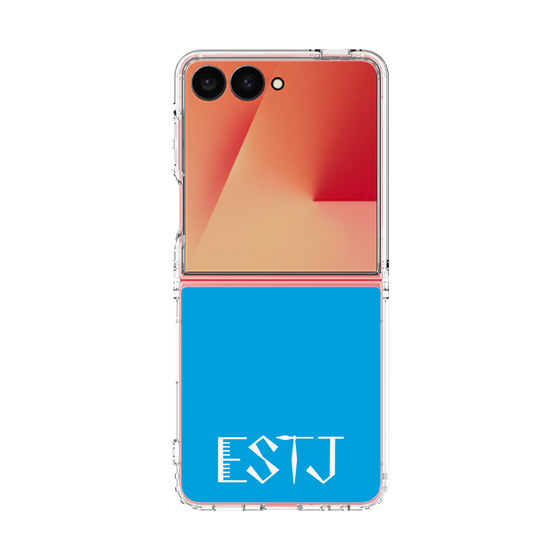 クリアケース［ オリジナル - ESTJ 幹部 - アルファベット - ブルー ］