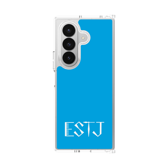 クリアケース［ オリジナル - ESTJ 幹部 - アルファベット - ブルー ］