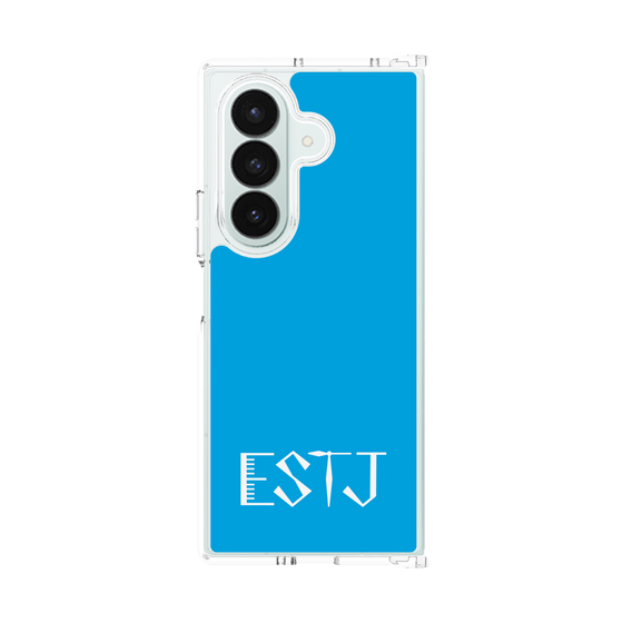 クリアケース［ オリジナル - ESTJ 幹部 - アルファベット - ブルー ］
