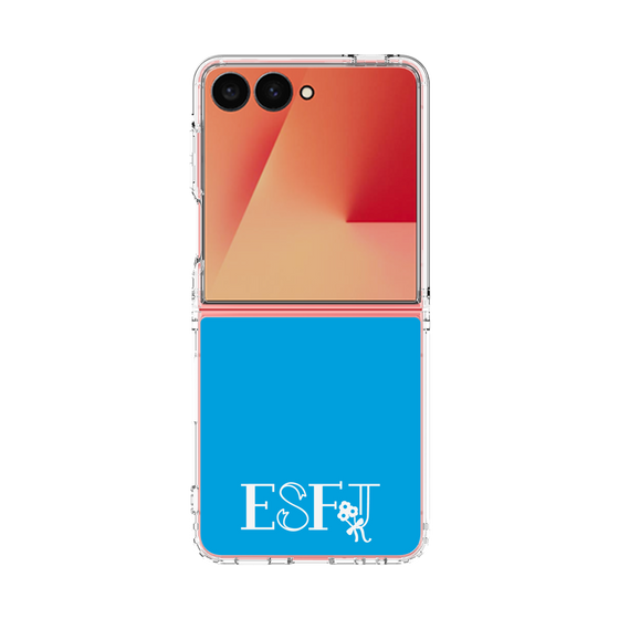 クリアケース［ オリジナル - ESFJ 領事 - アルファベット - ブルー ］