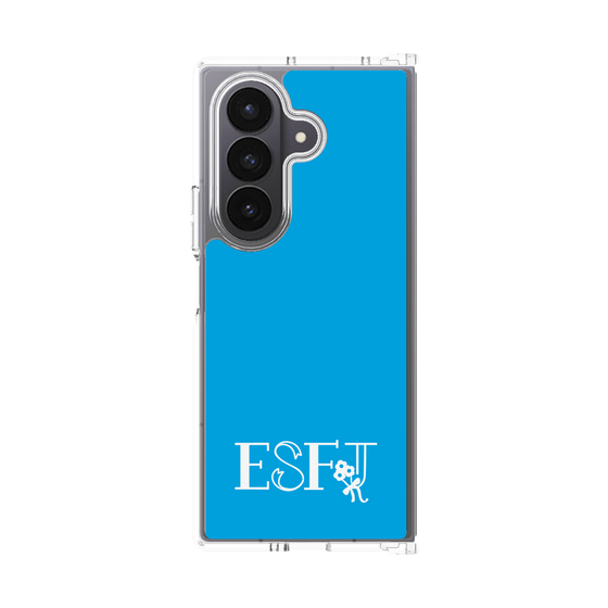 クリアケース［ オリジナル - ESFJ 領事 - アルファベット - ブルー ］