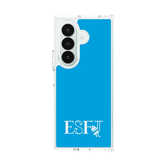 クリアケース［ オリジナル - ESFJ 領事 - アルファベット - ブルー ］