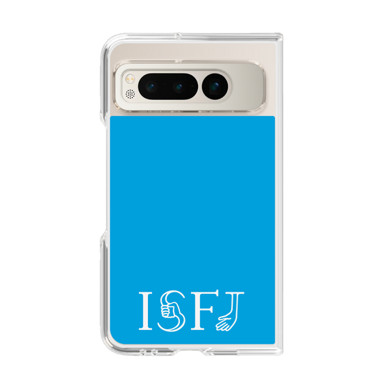 クリアケース［ オリジナル - ISFJ 擁護者 - アルファベット - ブルー ］