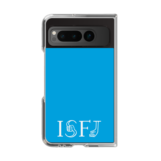 クリアケース［ オリジナル - ISFJ 擁護者 - アルファベット - ブルー ］