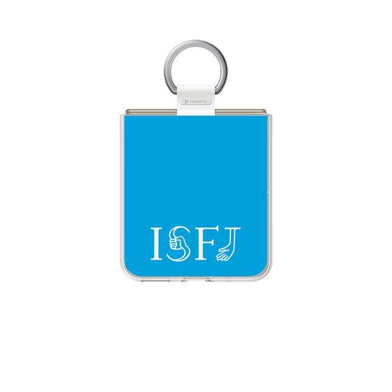 クリアケース［ オリジナル - ISFJ 擁護者 - アルファベット - ブルー ］