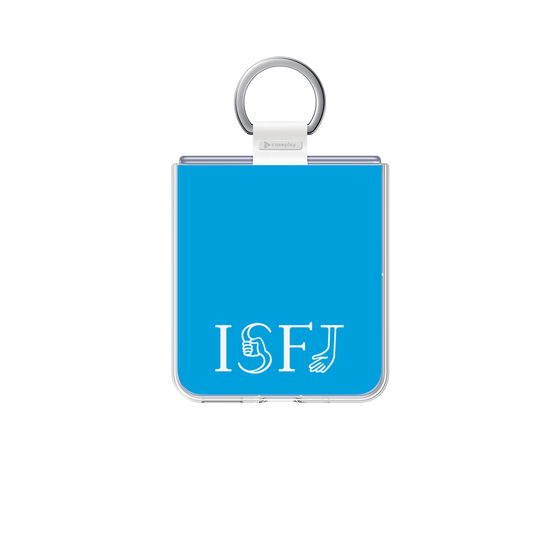 クリアケース［ オリジナル - ISFJ 擁護者 - アルファベット - ブルー ］