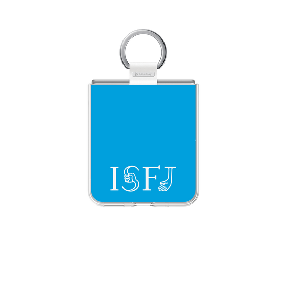 クリアケース［ オリジナル - ISFJ 擁護者 - アルファベット - ブルー ］