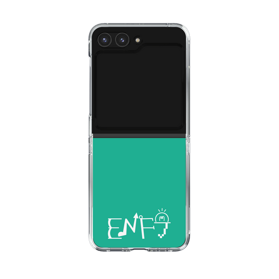 クリアケース［ オリジナル - ENFJ 主人公 - アルファベット - グリーン ］