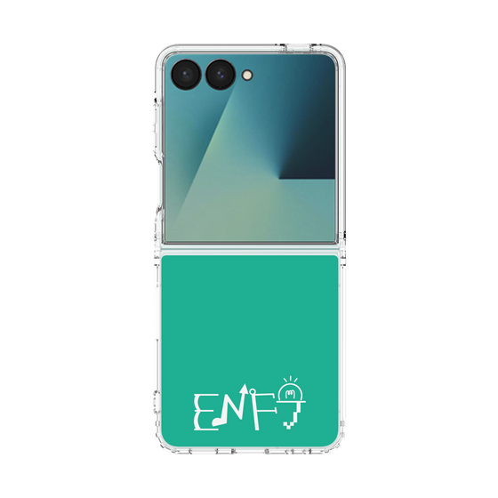 クリアケース［ オリジナル - ENFJ 主人公 - アルファベット - グリーン ］