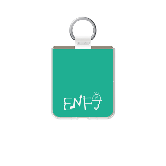 クリアケース［ オリジナル - ENFJ 主人公 - アルファベット - グリーン ］