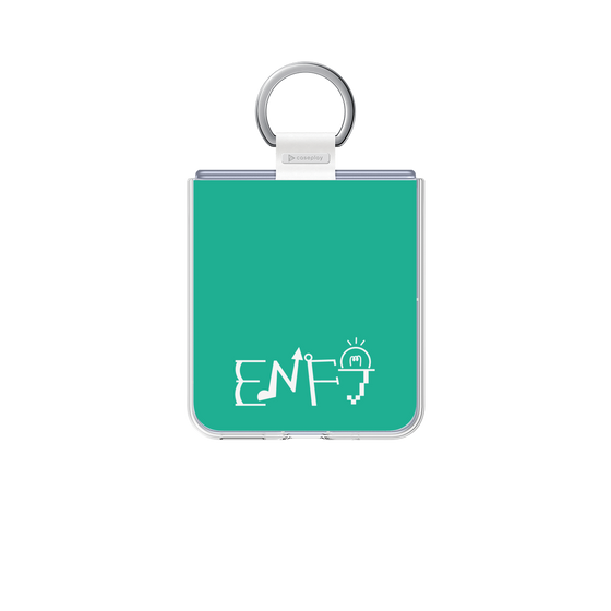 クリアケース［ オリジナル - ENFJ 主人公 - アルファベット - グリーン ］