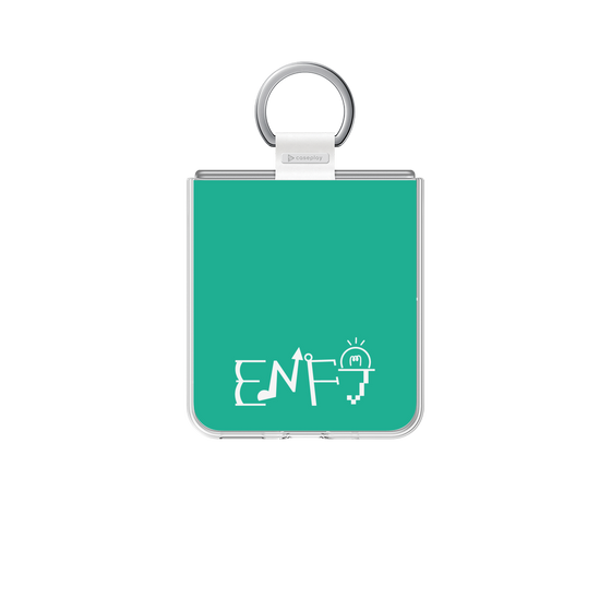 クリアケース［ オリジナル - ENFJ 主人公 - アルファベット - グリーン ］