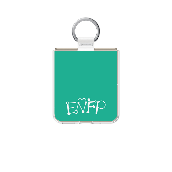 クリアケース［ オリジナル - ENFP 運動家 - アルファベット - グリーン ］