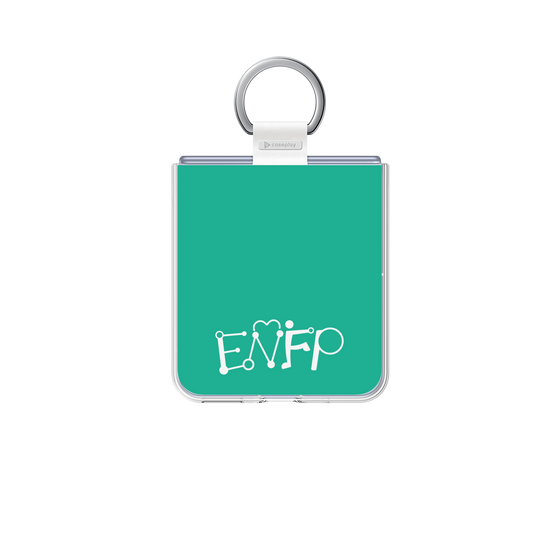 クリアケース［ オリジナル - ENFP 運動家 - アルファベット - グリーン ］