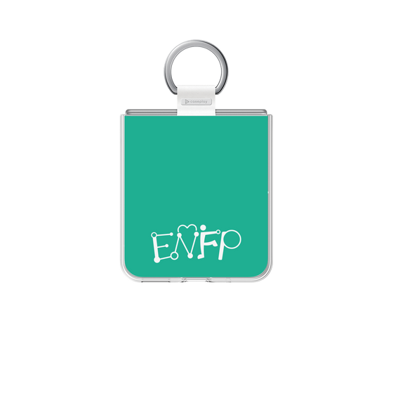 クリアケース［ オリジナル - ENFP 運動家 - アルファベット - グリーン ］