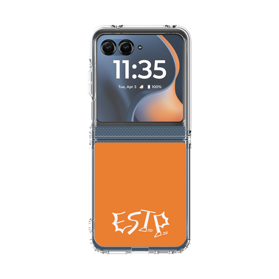クリアケース［ オリジナル - ESTP 起業家 - アルファベット - オレンジ ］