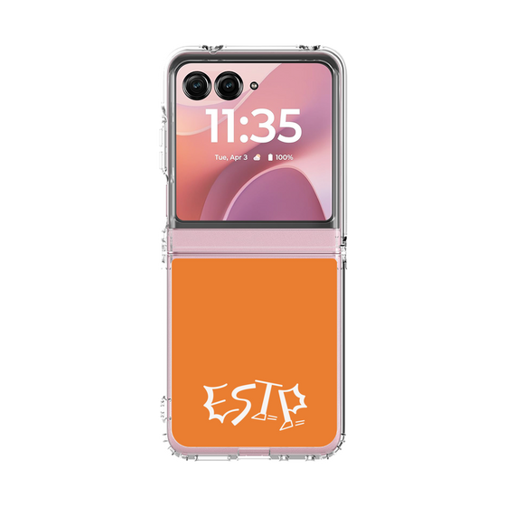 クリアケース［ オリジナル - ESTP 起業家 - アルファベット - オレンジ ］