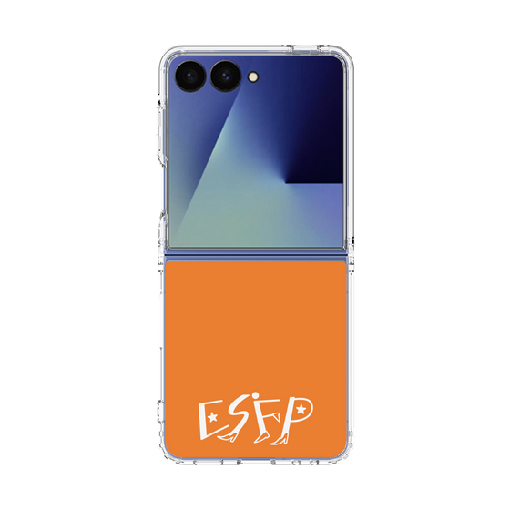 クリアケース［ オリジナル - ESFP エンターテイナー - アルファベット - オレンジ ］